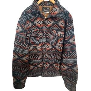 JACHS New York Black Rust Faux Fur Lined Shacket Shirt Jacket Men's XL